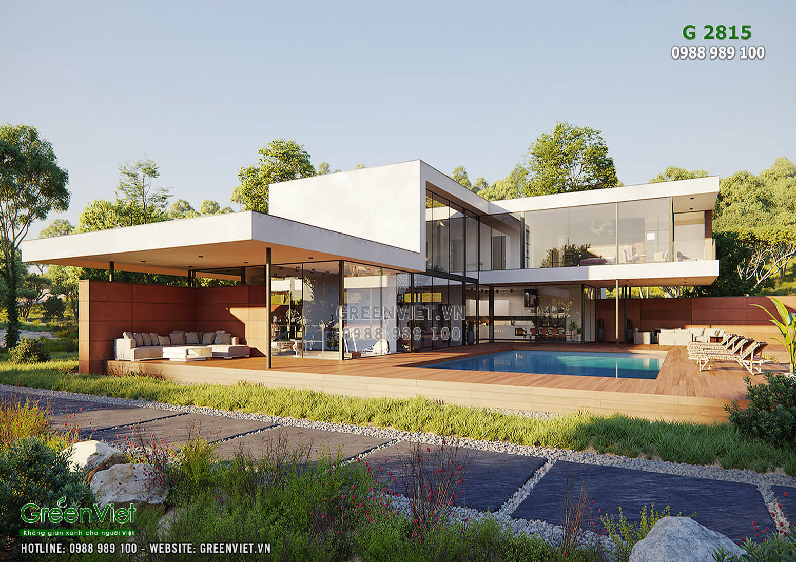 Hình ảnh: Giải pháp thiết kế villa nghỉ dưỡng Second Home 2 tầng hiện đại - GreenViet 2815