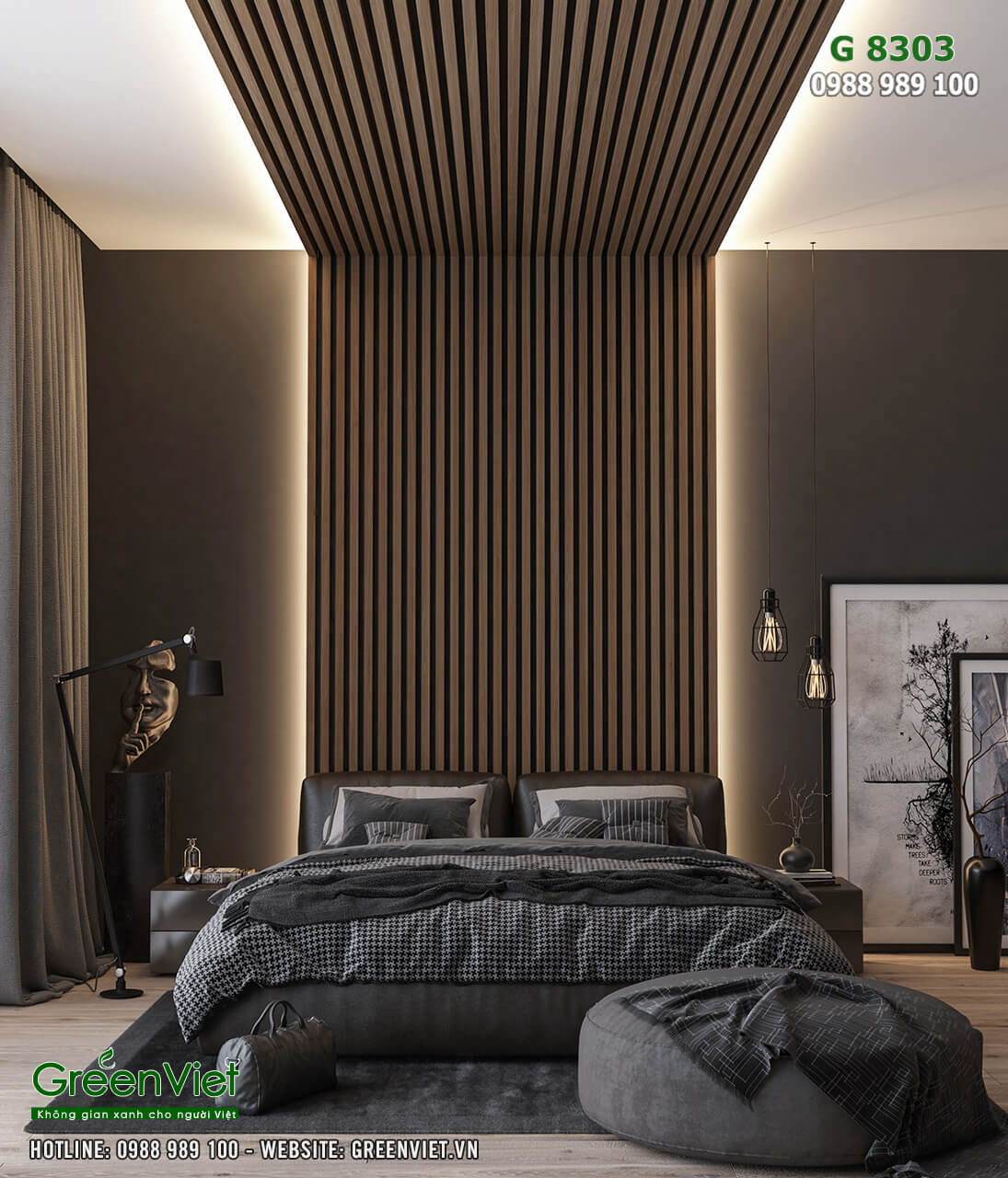 Hình ảnh: Không gian phòng ngủ - Thiết kế nội thất biệt thự cao cấp
